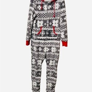Festive Snowflake Women's Pajama Onesie